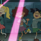 Sasha, Anne, and Marcy from Disney's Amphibia, dancing.